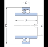 Zeige Details für SKF Zweireihiges Pendelkugellager mit breitem Innenring zylindrischer Bohrung Offen Art. Nr. 11205 TN9 Bild von SKF Zweireihiges Pendelkugellager mit breitem Innenring zylindrischer Bohrung Offen Art. Nr. 11205 TN9