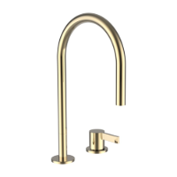 Show details for Laufen Armaturen - 2-Loch Waschtischmischer, Ausladung 166 mm, Schwenkauslauf, ohne Ablaufventil, PVD Gold , Art.Nr. : H3113320012201 Picture of Laufen Armaturen - 2-Loch Waschtischmischer, Ausladung 166 mm, Schwenkauslauf, ohne Ablaufventil, PVD Gold , Art.Nr. : H3113320012201