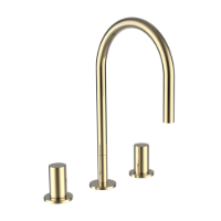 Show details for Laufen Armaturen - 3-Loch Waschtischmischer, Ausladung 166 mm, Schwenkauslauf, ohne Ablaufventil, PVD Gold , Art.Nr. : H3123330012201 Picture of Laufen Armaturen - 3-Loch Waschtischmischer, Ausladung 166 mm, Schwenkauslauf, ohne Ablaufventil, PVD Gold , Art.Nr. : H3123330012201