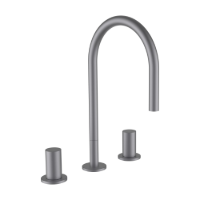 Show details for Laufen Armaturen - 3-Loch Waschtischmischer, Ausladung 166 mm, Schwenkauslauf, ohne Ablaufventil, PVD inox look , Art.Nr. : H3123330902201 Picture of Laufen Armaturen - 3-Loch Waschtischmischer, Ausladung 166 mm, Schwenkauslauf, ohne Ablaufventil, PVD inox look , Art.Nr. : H3123330902201