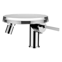 Show details for Laufen Armaturen - Bidetmischer, Ausladung 125 mm, Festauslauf, mit Ablaufventilhebel, ohne Ablaufventil, mit Disc Ablageschale Kristallklar (Ablageschale in 3 weiteren Farben erhältlich) , Art.Nr. : H3413310041131 Picture of Laufen Armaturen - Bidetmischer, Ausladung 125 mm, Festauslauf, mit Ablaufventilhebel, ohne Ablaufventil, mit Disc Ablageschale Kristallklar (Ablageschale in 3 weiteren Farben erhältlich) , Art.Nr. : H3413310041131