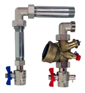 Picture of IMI Hydronic Engineering TA-Compact-P Set DN 15 vertikal, Art.Nr.: 326040-10400