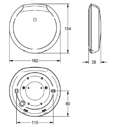 Picture of KWC F5 F5EF3009 Smart Urinal Sensor Parametrierung:App, Art der Montage:Deckenmontage, Grundfarbe:schwarz, Art.Nr. : 2030067531