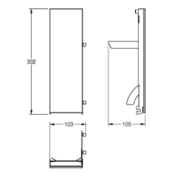 Picture of KWC EXOS. ZEXOS616W Glasfront Seifenspender , Art.Nr. : 2030025238