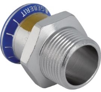 Show products in category Geberit Mapress Edelstahl Übergang mit Aussengewinde (Gas) Picture for category Geberit Mapress Edelstahl Übergang mit Aussengewinde (Gas)