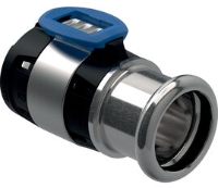 Show details for Geberit - Übergänge GEBERIT FlowFit CrNiMo-Stahl 1.4401 (EN 10088), bleifrei, O-Ring aus EPDM, Pressverbinder mit transparenter Schutzkappe, Art.Nr. :620.339.00.1 Picture of Geberit - Übergänge GEBERIT FlowFit CrNiMo-Stahl 1.4401 (EN 10088), bleifrei, O-Ring aus EPDM, Pressverbinder mit transparenter Schutzkappe, Art.Nr. :620.339.00.1