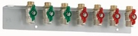 Show details for Danfoss EvoFlat & VX-F Montageschiene mit 7 Kugelhahnen 3/4"x76 mm IG/AG (3 x BWW, 4 x HE), Art.Nr. :145H4195 Picture of Danfoss EvoFlat & VX-F Montageschiene mit 7 Kugelhahnen 3/4"x76 mm IG/AG (3 x BWW, 4 x HE), Art.Nr. :145H4195