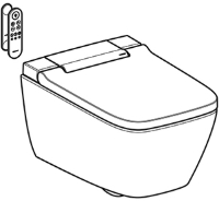 Show details for Geberit AquaClean Sela Square Wand-WC Komplettanlage weiss / KeraTec, Art.Nr. :146.250.01.1 Picture of Geberit AquaClean Sela Square Wand-WC Komplettanlage weiss / KeraTec, Art.Nr. :146.250.01.1
