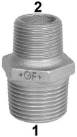 Show products in category +GF+ 245 Doppelnippel, reduziert, ISO/EN N8 Picture for category +GF+ 245 Doppelnippel, reduziert, ISO/EN N8