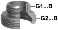 Show products in category +GF+ 373 Einschraubteil, flach dichtend Picture for category +GF+ 373 Einschraubteil, flach dichtend