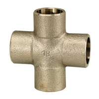 Show products in category +GF+ Serie 7000 Lötfittings Kreuz Rotguss Picture for category +GF+ Serie 7000 Lötfittings Kreuz Rotguss