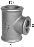 Show details for +GF+ 130 T-Stück, egal verzinkt 100 bar, Dim. (1-2-3): 21/2" ‑ 2" ‑ 21/2", Art.Nr.: 771129220 Picture of +GF+ 130 T-Stück, egal verzinkt 100 bar, Dim. (1-2-3): 21/2" ‑ 2" ‑ 21/2", Art.Nr.: 771129220