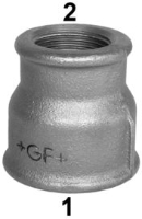 Show details for +GF+ 240 Muffe, reduziert, ISO/EN M2, Dim. (1-2): 3/4" ‑ 1/2", Art.Nr.: 771240222 Picture of +GF+ 240 Muffe, reduziert, ISO/EN M2, Dim. (1-2): 3/4" ‑ 1/2", Art.Nr.: 771240222