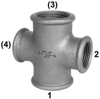 Show details for +GF+ 180 Kreuz, reduziert, ISO/EN C1, Dim. (1-2): 1" ‑ 3/4", Art.Nr.: 770180217 Picture of +GF+ 180 Kreuz, reduziert, ISO/EN C1, Dim. (1-2): 1" ‑ 3/4", Art.Nr.: 770180217