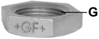 Show details for +GF+ 310b Gegenmutter, einseitig stark angefast, ISO/EN P4, G...B ″: 1 1/2, Art.Nr.: 770308208 Picture of +GF+ 310b Gegenmutter, einseitig stark angefast, ISO/EN P4, G...B ″: 1 1/2, Art.Nr.: 770308208
