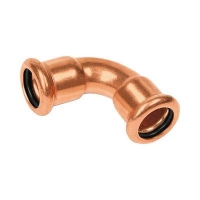Show details for +GF+ PRESS-FIT Wasser Bogen 90° Kupfer, d mm: 89, Art.Nr.: 767600212 Picture of +GF+ PRESS-FIT Wasser Bogen 90° Kupfer, d mm: 89, Art.Nr.: 767600212