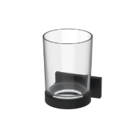Show details for Bodenschatz - SIGNA Glashalter schwarz matt mit Klarglas, Art.Nr. : BA59SM211 Picture of Bodenschatz - SIGNA Glashalter schwarz matt mit Klarglas, Art.Nr. : BA59SM211