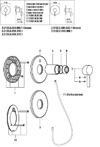 Bild von LAUFEN - HEBEL KOMPLET 40MM SIMIBOX PVD GOLD, Art.Nr. :H3903300010671