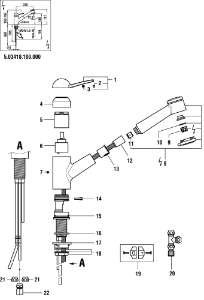 Bild von LAUFEN - VERSCHRAUBUNG T G3/8-d8-d8, Art.Nr. :WI410033000000