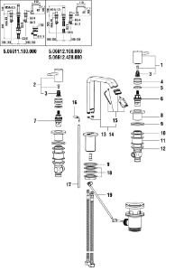 Bild von LAUFEN - DEKOR RING G3/4 ZU 3 LOCH MISCHER F428, Art.Nr. :WI452341428