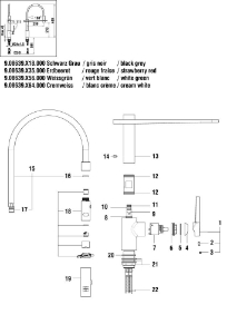 Bild von LAUFEN - SEMIPRO HANDSPRAY-FLEXSCHLAUCH F164, Art.Nr. :WI513095164000