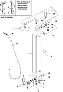 Bild von LAUFEN - WANDMONTAGESATZ SHOWERSTATION CHRO, Art.Nr. :WI529041100000