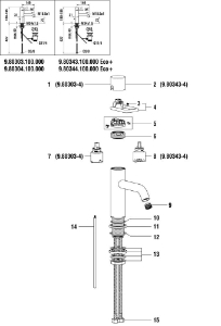 Bild von LAUFEN - HAUBEFÜHRUNG TWIN FÜR K35 KOMPLETT F462, Art.Nr. :WI529055462000