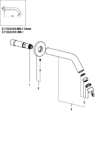 Bild von LAUFEN - AUSLAUF KOMPLETT BAD A175MM PVD INOX, Art.Nr. :WI534106423000