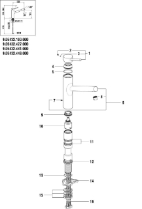 Bild von LAUFEN - AUSLAUF A225MM ZU KÜCHEN TWINPLUS F441, Art.Nr. :WI534132441000