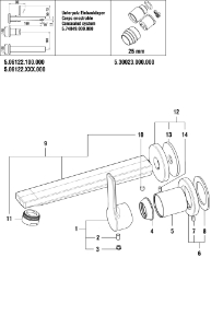 Bild von LAUFEN - AUSLAUF ZU S-BOX 2P SWISSTAP A185 CHRO, Art.Nr. :WI534156100000