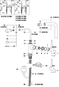 Bild von LAUFEN - AUSZUGBRAUSE 73 MM F441, Art.Nr. :WI539024441000