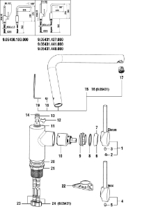 Bild von LAUFEN - HAUBE d37.66 EDELSTAHL, Art.Nr. :WI560025441