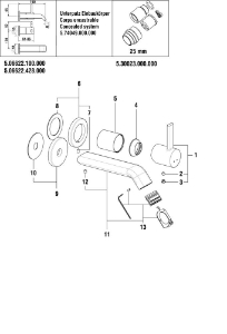 Bild von LAUFEN - ROSETTE AUSLAUF d55 CHRO, Art.Nr. :WI569087100000