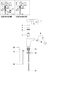 Bild von LAUFEN - HEBEL SWISSTAP d42 K35 LAUFEN F462, Art.Nr. :WI570195462600