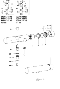 Bild von LAUFEN - HEBEL UMG TWINPLUS SLIM d48 LAUFEN F426, Art.Nr. :WI570208426660