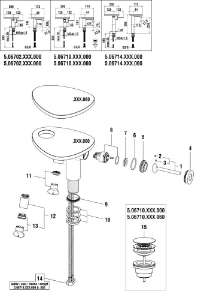 Bild von LAUFEN - HEBEL JOYSTICK KOMPLETT ADA F423, Art.Nr. :WI570229423600