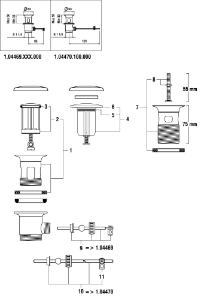 Bild von LAUFEN - VENTILSTOPFEN 2011 F423, Art.Nr. :WI577061423000