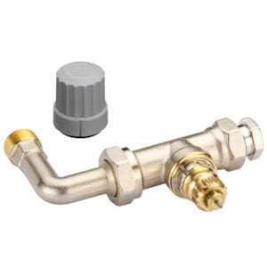Picture of Danfoss - Steigrohrventil, RA-KE mit Bogen, kein RLV, Durchgang, Art.Nr. :013G3362