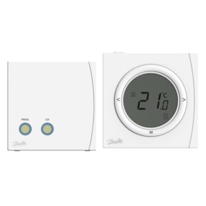 Picture of Danfoss - RET2001RF + RX1-S V2, Batterien für Thermostat + 230V AC für Funk-Empfänger, Art.Nr. :087N6477