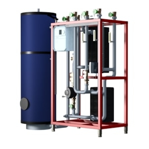 Picture of Danfoss - Trinkwarmwassersystem, TC-DL, 210.0 kW, Reglertyp TWE: ECL 310, 500 L, Art.Nr. :004X1620