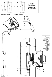 Bild von LAUFEN - DRÜCKER ZU STANDBRAUSE LAUFEN, Art.Nr. :WI772060000600