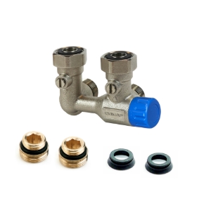 Bild von Flamco - comap - Autosar ThV-Hahnblock M30-¾EK Eck rechts, Art.Nr. : L234013001