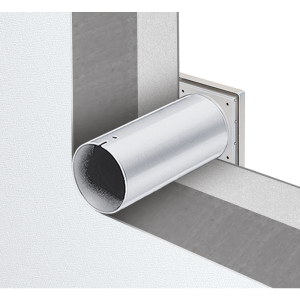 Bild von Helios - WES 90/100 Wandeinbausatz mit Futterrohr und Klappe/Gitter zu M1/100 und HR90, Art.Nr. : WES 90/100