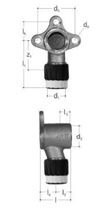Picture of JRG Sanipex MT Armaturenanschluss einfach Rotguss, d 20, GN 1∕2, Art.Nr. :4610.237