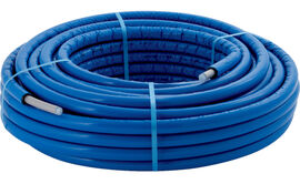 Bild von Geberit FlowFit/PushFit Metallverbundrohr, rund vorgedämmt blau, Rollenware: d=25mm, Dämmung=6mm, L=25m, Art.Nr. :619.102.00.2
