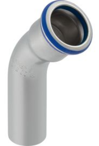 Picture of Bogen 45° GEBERIT MAPRESS Industrie und Solar (FKM blau) Edelstahl rostfrei 1.4401, Art.Nr. :50245