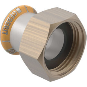 Picture of Geberit Mapress Therm Übergang mit Überwurfmutter: d=28mm, di=20mm, G=1", Art.Nr. :45043