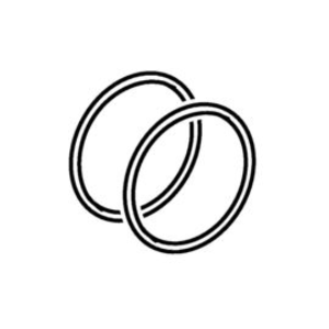 Picture of O-Ring-Set, zu Geberit Mapress Verschraubungen konisch dichtend (2 St.): HNBR G1 3/8", Art.Nr. :242.522.00.1