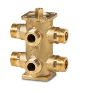 Picture of Siemens - 6-Weg Kugelhahn kompakt, Aussengewinde, PN16, DN10, kvs links 1.3, rechts 1.0, Art.Nr. :VWG42.10-1.3-1.0