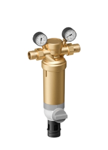 Bild von Honeywell Resideo - Hauswasser-Feinfilter F76S, 50 µm, bleifrei, Messing-Filtertasse, Gewindetülle 1 1/4", Art.Nr.: F76S-11/4LFACM